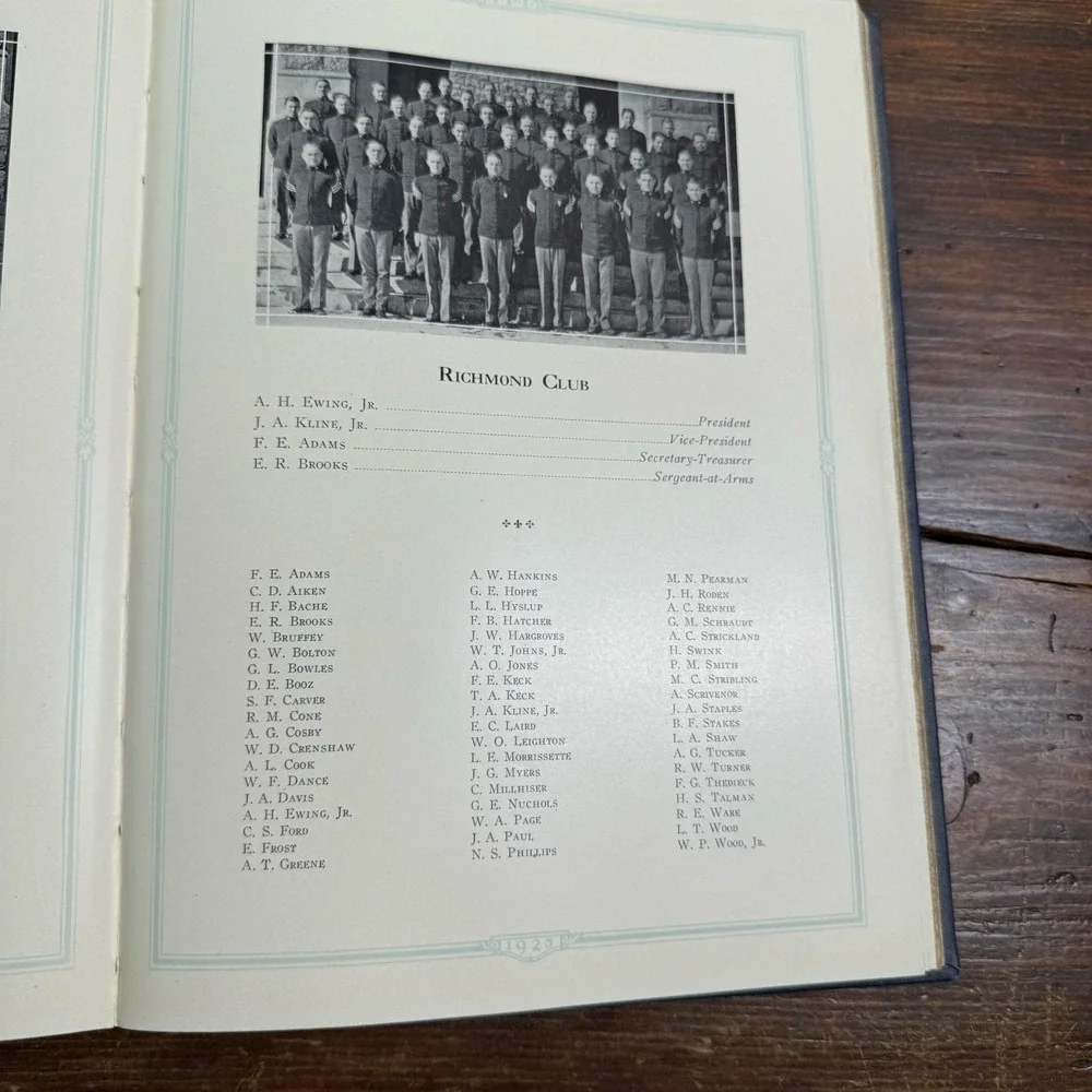 Vintage 1925 Bugle Virginia Polytechnic Institute Yearbook VPI Blacksburg HC